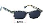 Sunglass Fix Replacement Lenses for Toms  Esther - 52mm Wide 