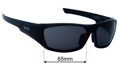 Sunglass Fix Replacement Lenses Ugly Fish Bullet RSP303 - 65mm Wide 