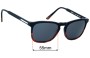 Sunglass Fix Lentes de Repuesto para Vincero The Midway - 55mm Wide 