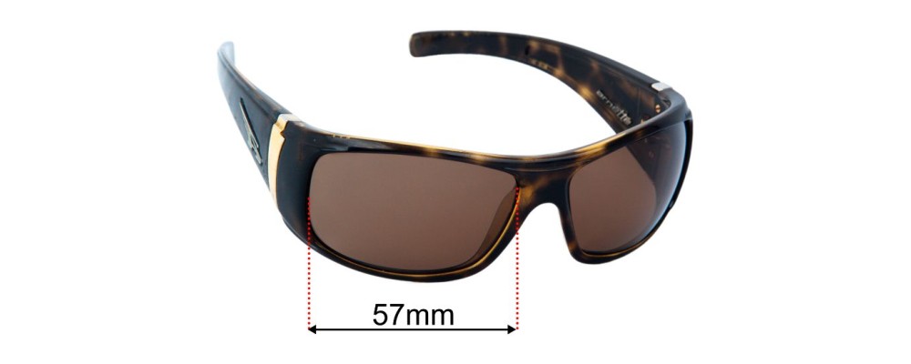 Sunglass Fix Replacement Lenses for Arnette Wanted AN4122 - 62mm Wide