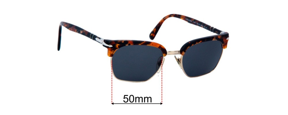 Sunglass Fix Replacement Lenses for Persol Tailoring Edition 3199-S - 50mm Wide