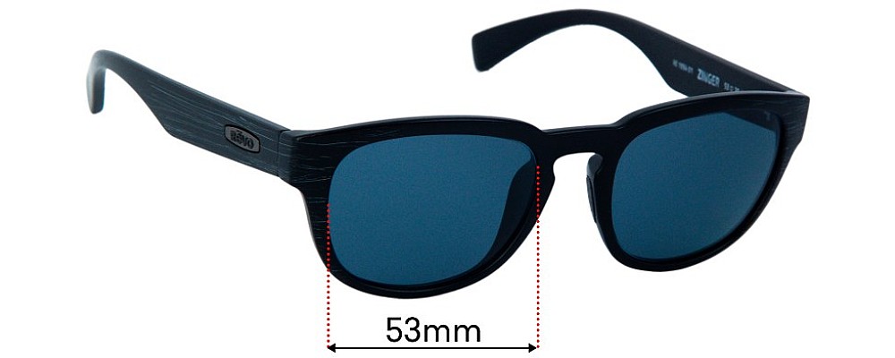 Sunglass Fix Replacement Lenses for Revo RE1054 Zinger - 53mm Wide