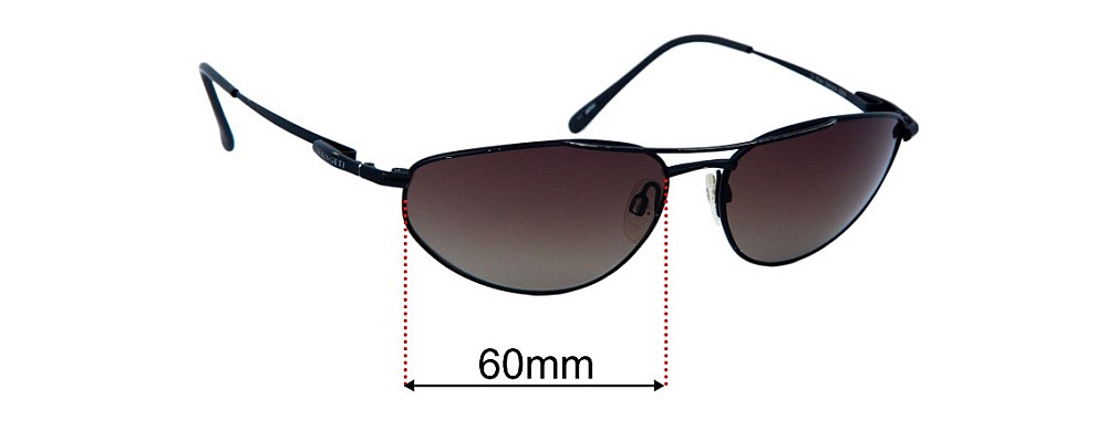 Sunglass Fix Replacement Lenses for Serengeti Sangro - 60mm Wide