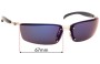 Sunglass Fix Lentes de Repuesto para Chanel 4008 - 67mm Wide 