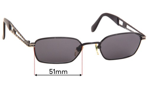 Sunglass Fix Replacement Lenses for Guess GU5036 - 51mm Wide 