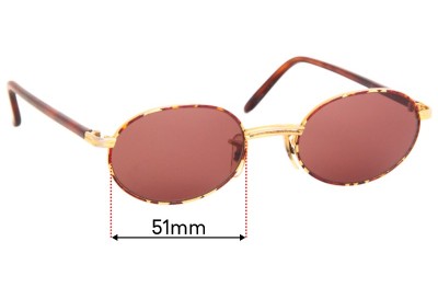 Ray Ban RB3004 Replacement Lenses 51mm wide 