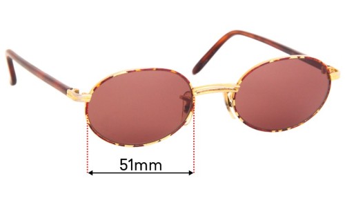Sunglass Fix Replacement Lenses for Ray Ban RB3004 - 51mm Wide 