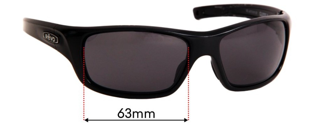 Sunglass Fix Replacement Lenses for Revo RE4073 Guide II - 63mm Wide