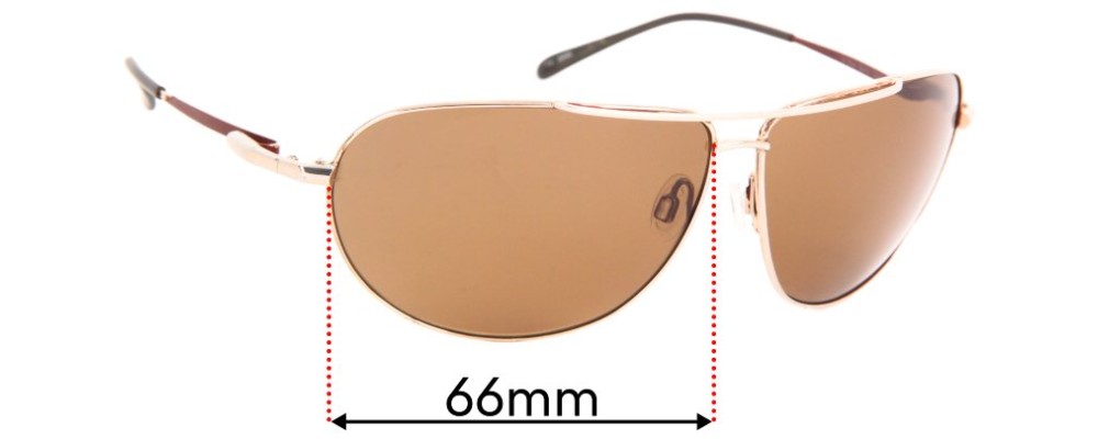 Sunglass Fix Replacement Lenses for Serengeti Salto - 66mm Wide