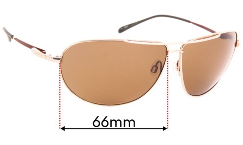 Sunglass Fix Replacement Lenses for Serengeti Salto - 66mm Wide 