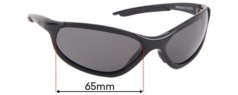 Sunglass Fix Replacement Lenses for Smith Mainline - 65mm Wide