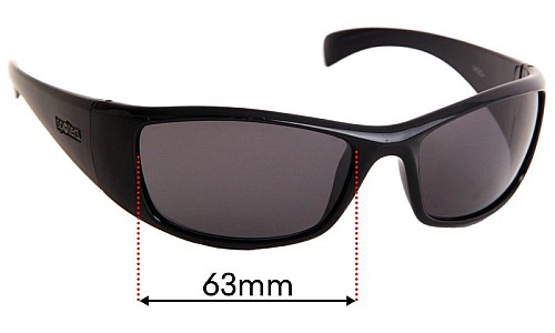 Sunglass Fix Replacement Lenses for Spotters Artic + (Plus) - 63mm Wide 