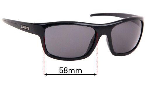 Sunglass Fix Replacement Lenses for Spotters Bolt - 58mm Wide 