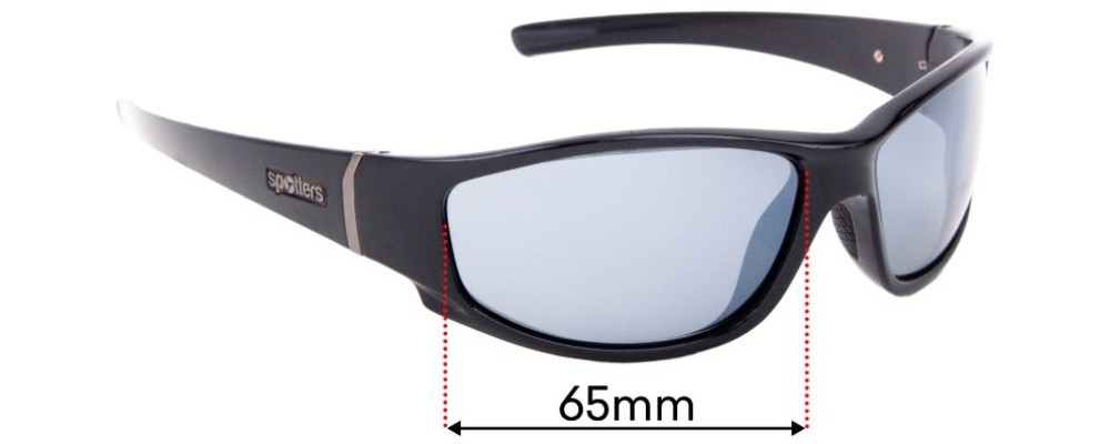 Sunglass Fix Replacement Lenses for Spotters Cristo - 65mm Wide