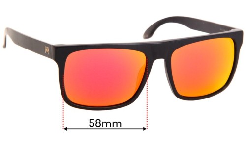 Sunglass Fix Replacement Lenses for William Painter The Level - 58mm Wide 