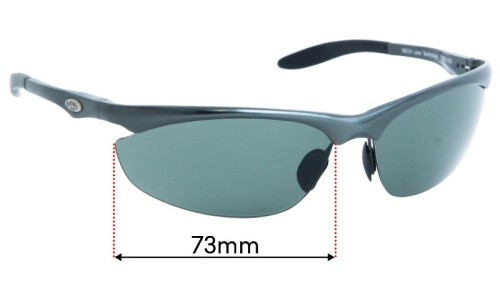 Sunglass Fix Ersatzgläser für Callaway Golf Eyewear H301GN - 73mm Wide 