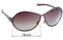 Sunglass Fix Replacement Lenses for Emporio Armani EA9064/S - 73mm Wide 