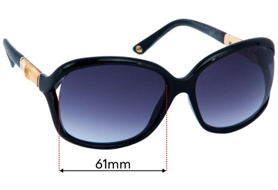 Gucci GG3671/S Replacement Lenses 61mm wide 