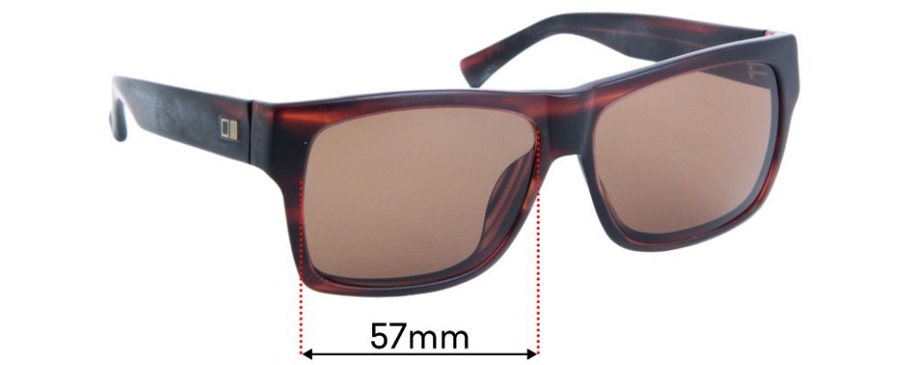 Sunglass Fix Replacement Lenses for Otis The Beat - 57mm Wide