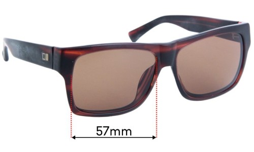 Sunglass Fix Replacement Lenses for Otis The Beat - 57mm Wide 