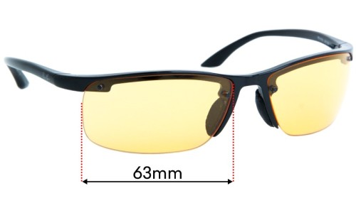Sunglass Fix Replacement Lenses for Ray Ban RB4056 - 63mm Wide 