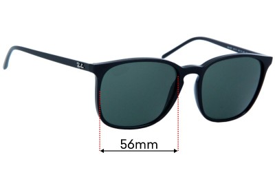 Ray Ban RB4387 Replacement Lenses 56mm wide 