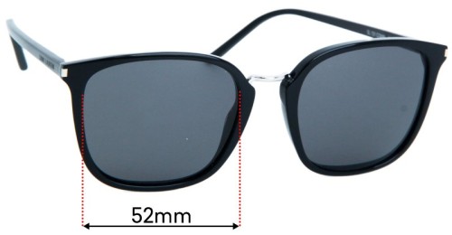Saint Laurent SL131 Combi 52mm Replacement Lenses