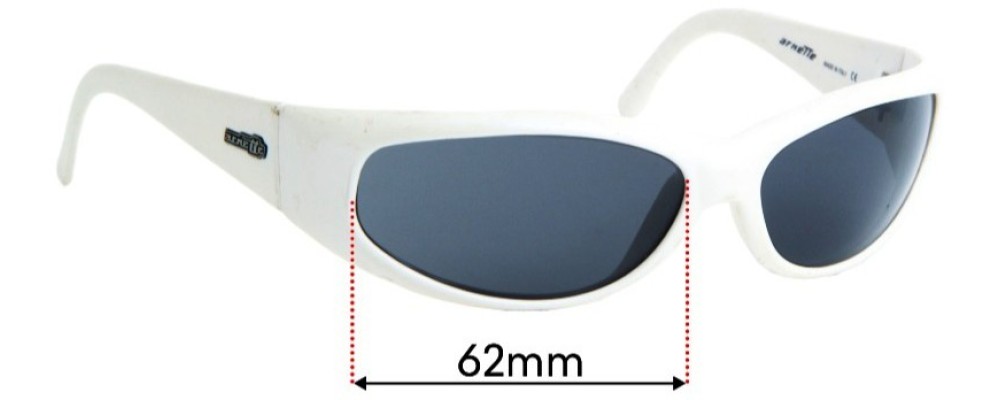 Sunglass Fix Replacement Lenses for Arnette Catfish AN222 - 62mm Wide