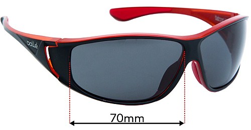 Verres De Remplacement Sunglass Fix Pour Bolle Aravis - 62mm Large - Neuf UV100%
