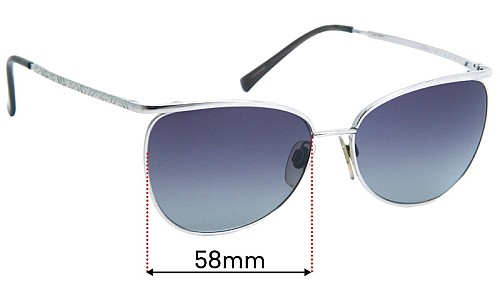 Sunglass Fix Replacement Lenses for Burberry B 3059 - 58mm Wide 