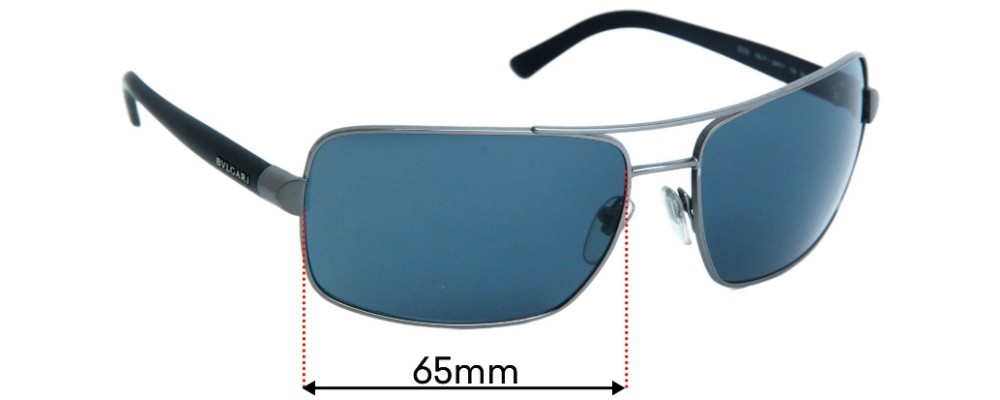 Sunglass Fix Replacement Lenses for Bvlgari 5005  - 64mm Wide