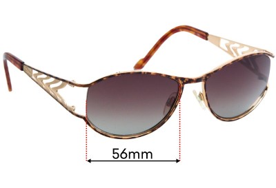 Cazal Unknown Model Verres de Remplacement 56mm wide 