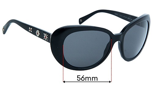 Sunglass Fix Replacement Lenses for Chanel 5151-B  - 56mm Wide 