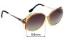 Sunglass Fix Replacement Lenses for Christian Dior 2256 - 54mm Wide 
