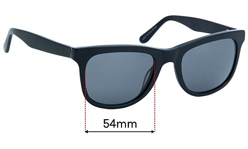 Sunglass Fix Replacement Lenses for Country Road CR 59 - 54mm Wide 