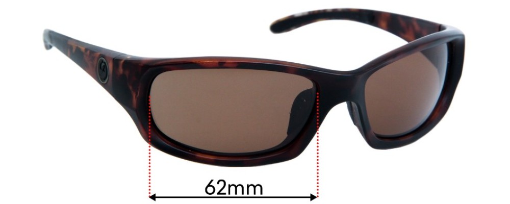 Sunglass Fix Replacement Lenses for Dragon Chrome 2 - 62mm Wide