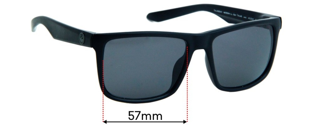Sunglass Fix Replacement Lenses for Dragon Meridien - 57mm Wide