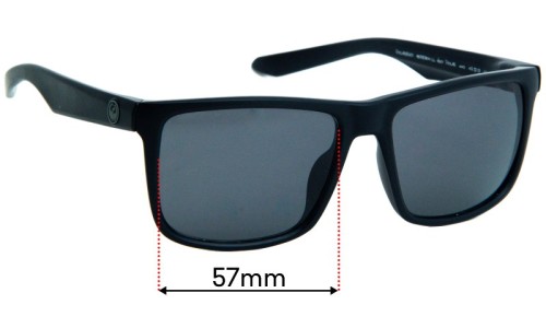 Sunglass Fix Replacement Lenses for Dragon Meridien - 57mm Wide 