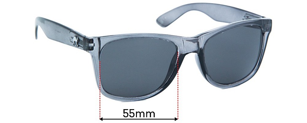 Sunglass Fix Replacement Lenses for Humps Alpine - 55mm Wide