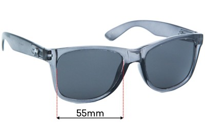 Sunglass Fix Replacement Lenses for Humps Alpine - 55mm Wide 