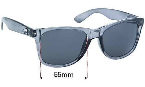 Sunglass Fix Replacement Lenses for Humps  Alpine - 55mm Wide 