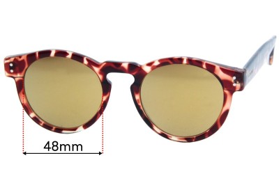  Sunglass Fix Replacement Lenses for Komono Clement - 48mm Wide 