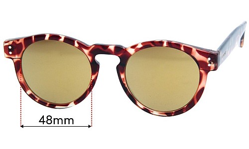 Sunglass Fix Replacement Lenses for Komono Clement - 48mm Wide 