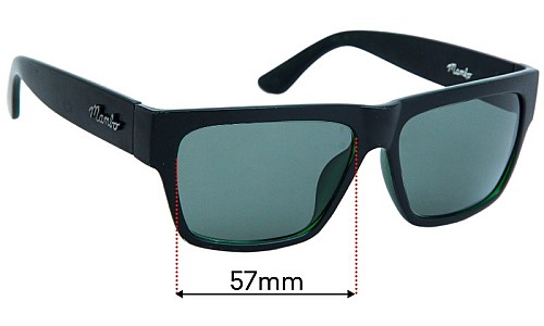 Sunglass Fix Replacement Lenses for Mambo Irie Life - 67mm Wide 