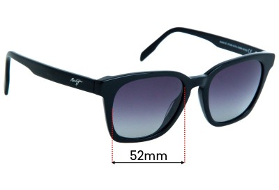 Maui Jim MJ533 Shave Ice Replacement Lenses 52mm wide 