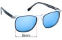 Sunglass Fix Replacement Lenses for Miss Specs Appeal WD5016  - 55mm Wide 