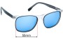 Sunglass Fix Replacement Lenses for Miss Specs Appeal WD5016 - 55mm Wide 