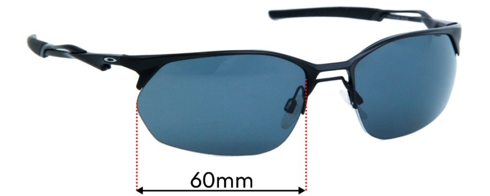 Sunglass Fix Replacement Lenses for Oakley OO4145 Wire Tap 2.0 - 60mm Wide