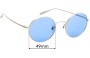 Sunglass Fix Replacement Lenses for Oliver Peoples After Midnight OV11997ST - 49mm Wide 
