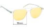 Sunglass Fix Replacement Lenses for Oscar Wylee Duckworth - 55mm Wide 